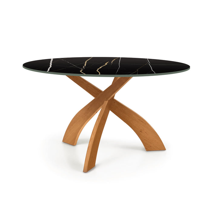 Copeland Entwine round sintered stone top dining table