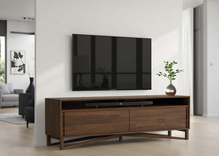 Exeter 66-inch Low Media Cabinet in a modern interior