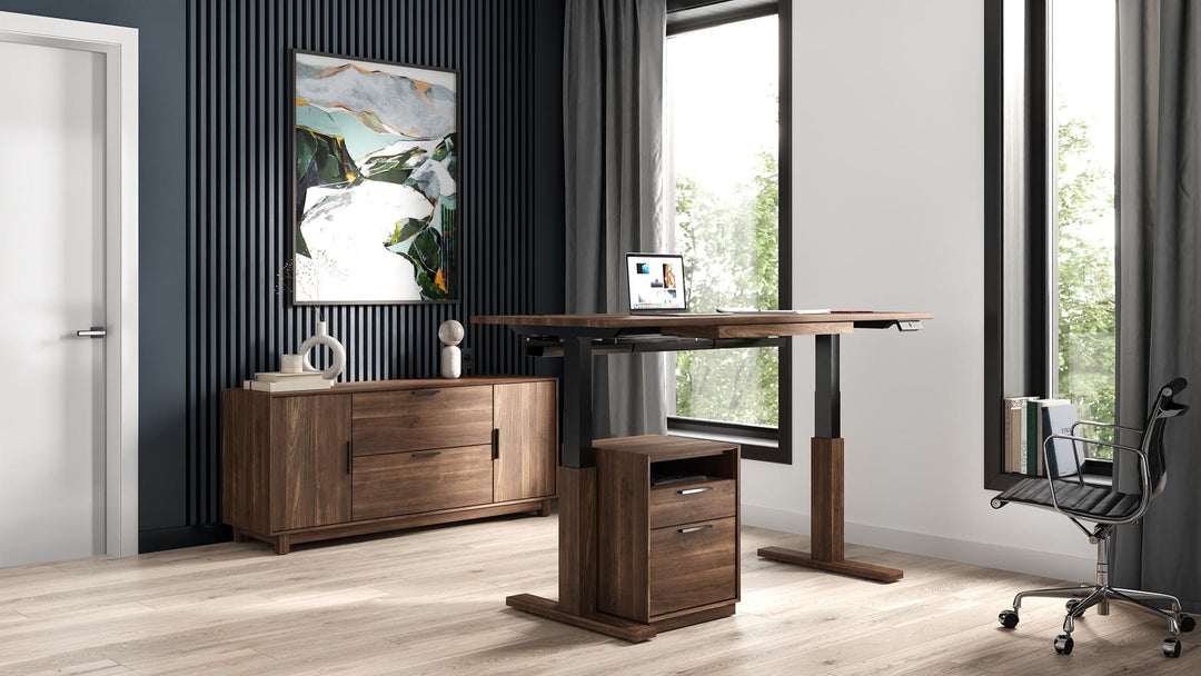 Linear Narrow File with Cubby in a modern interior