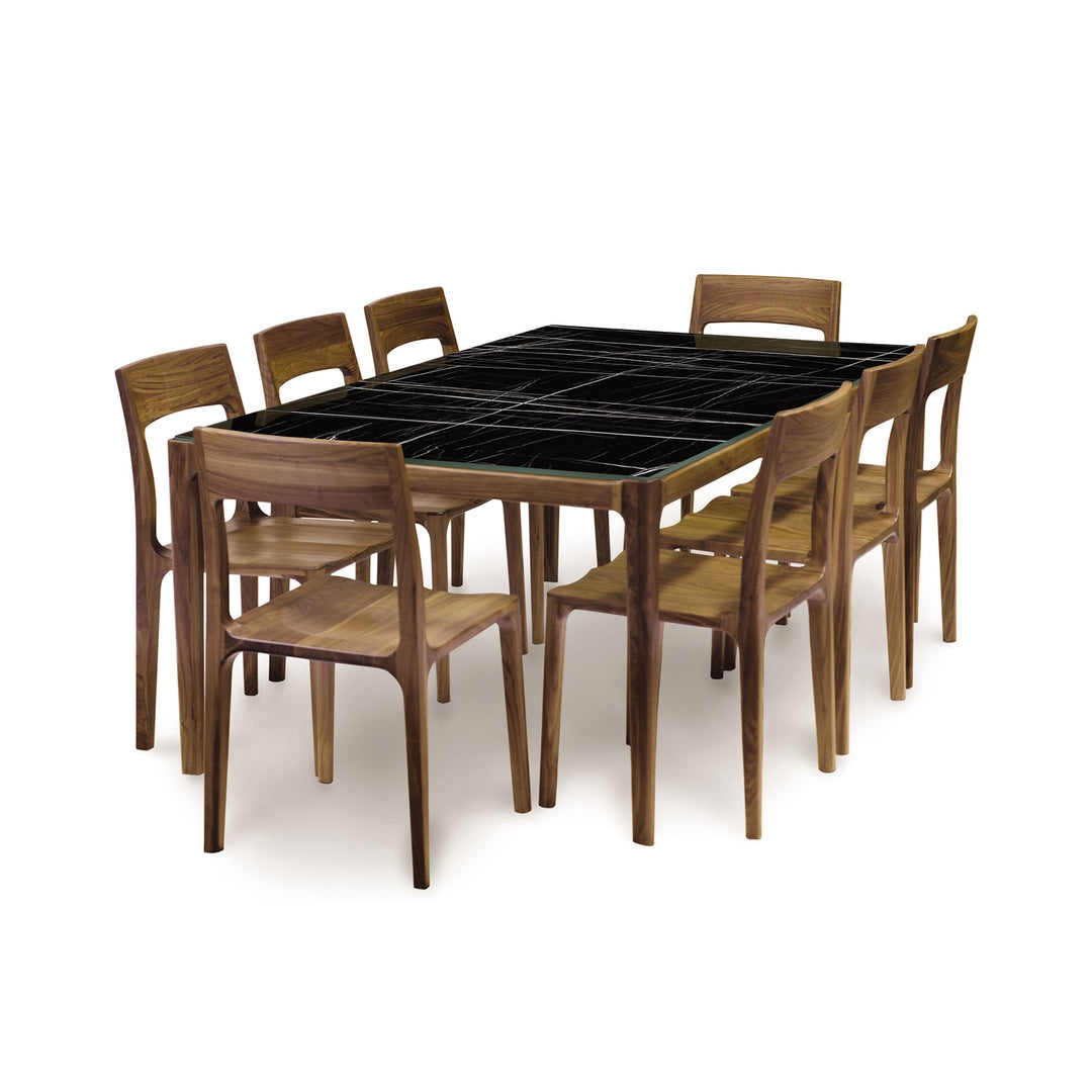 Lisse Sintered Stone Top Dining Table with coordinating chairs