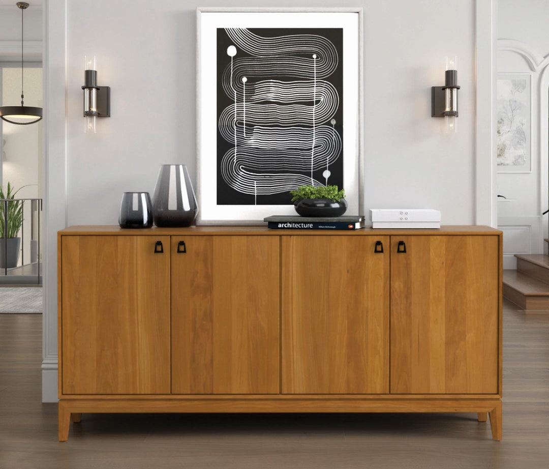 Mansfield 66-inch Low Media Cabinet in a modern interior
