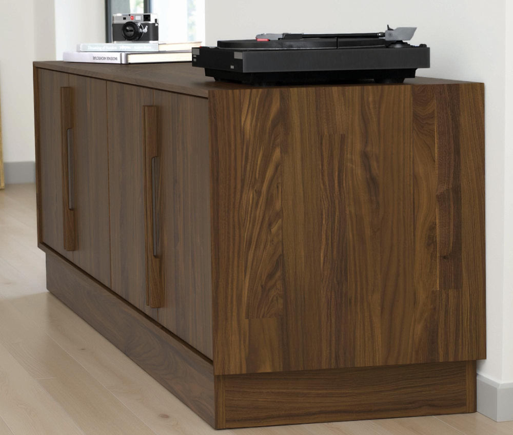 Moduluxe 66-inch Low Media Cabinet in a modern interior