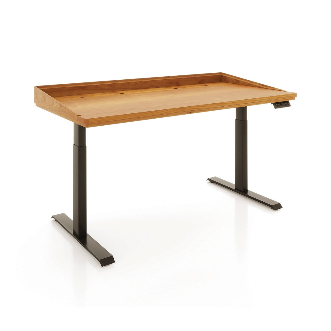 Copeland Odin Sit-Stand Desk in Natural Cherry