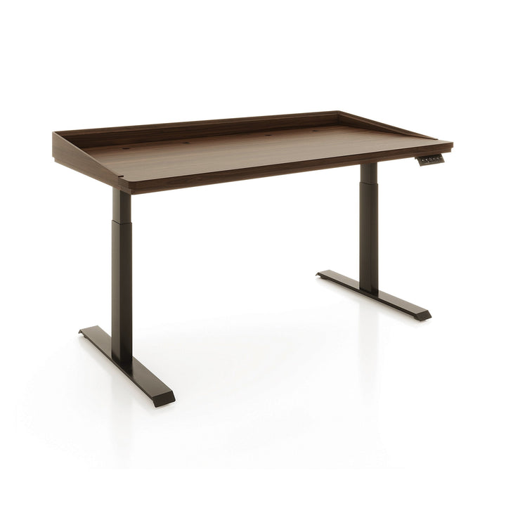 Copeland Odin Sit-Stand Desk in Natural Walnut