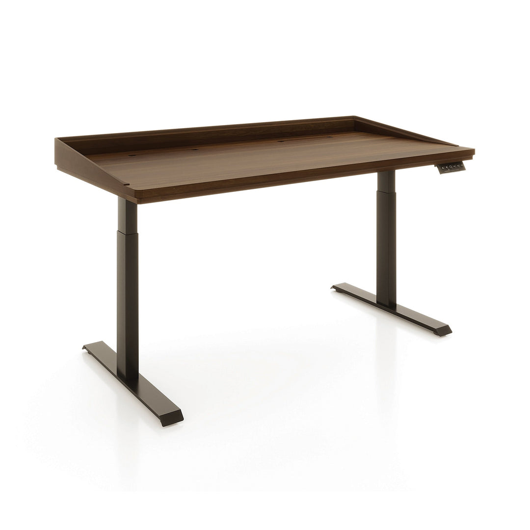 Copeland Odin Sit-Stand Desk in Saddle Cherry