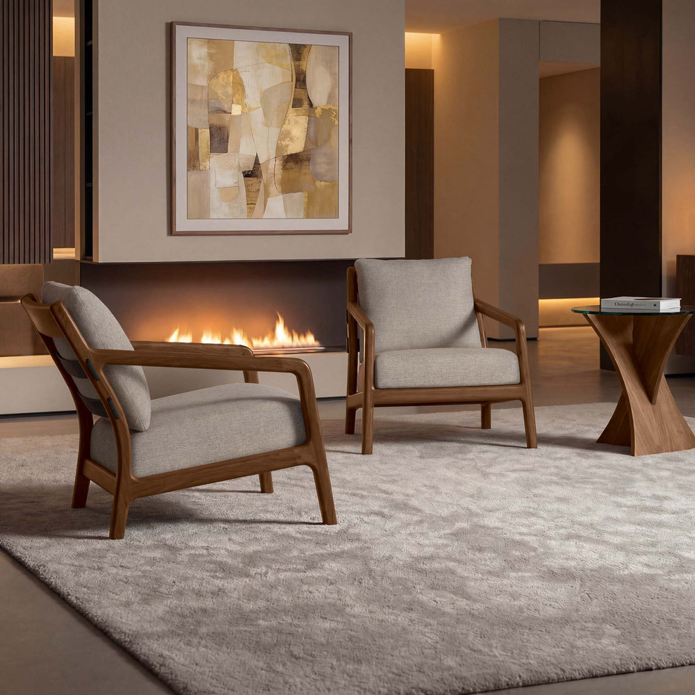 Whitney Ottoman in a modern interior