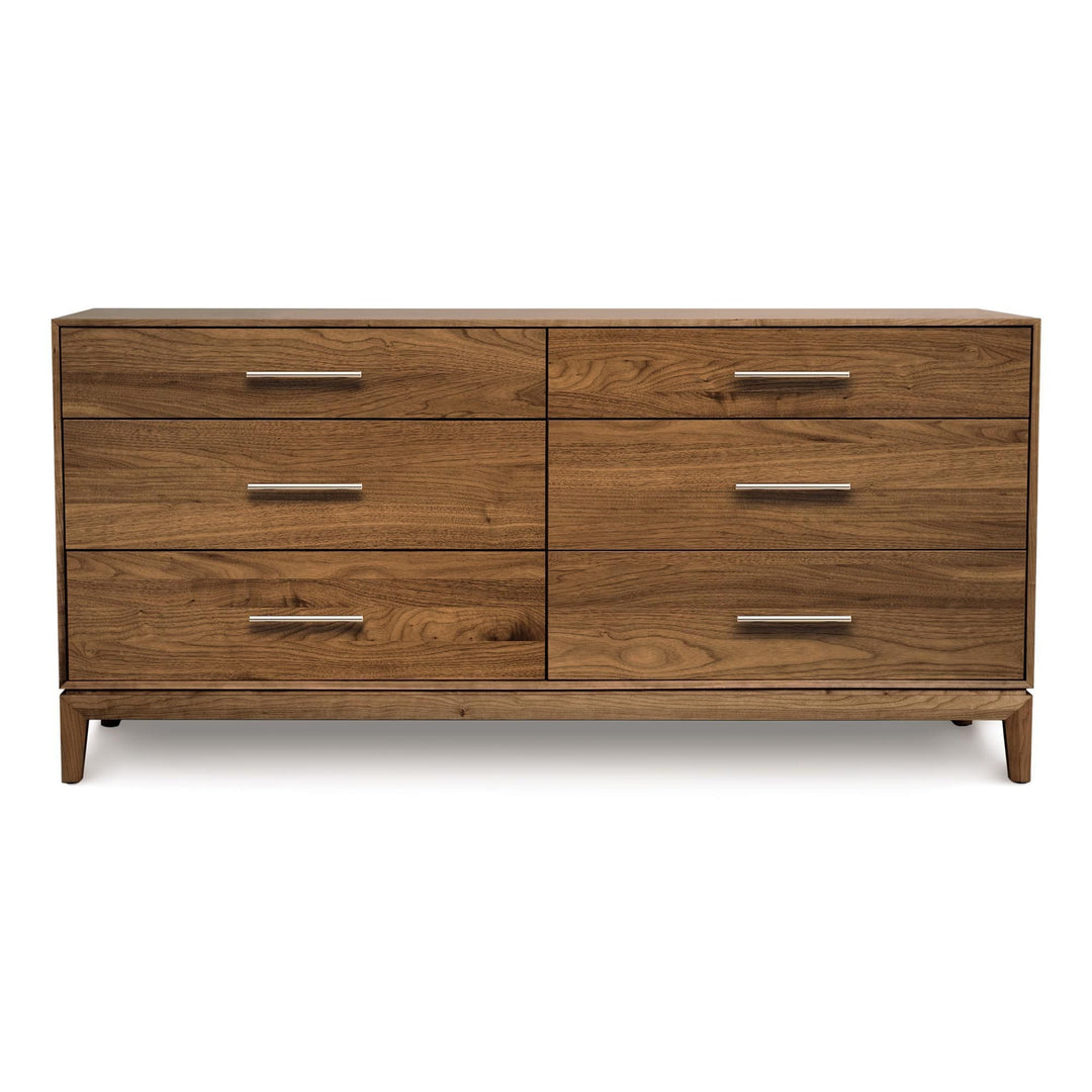 Mansfield Walnut 6-Drawer Dresser Copeland Furniture