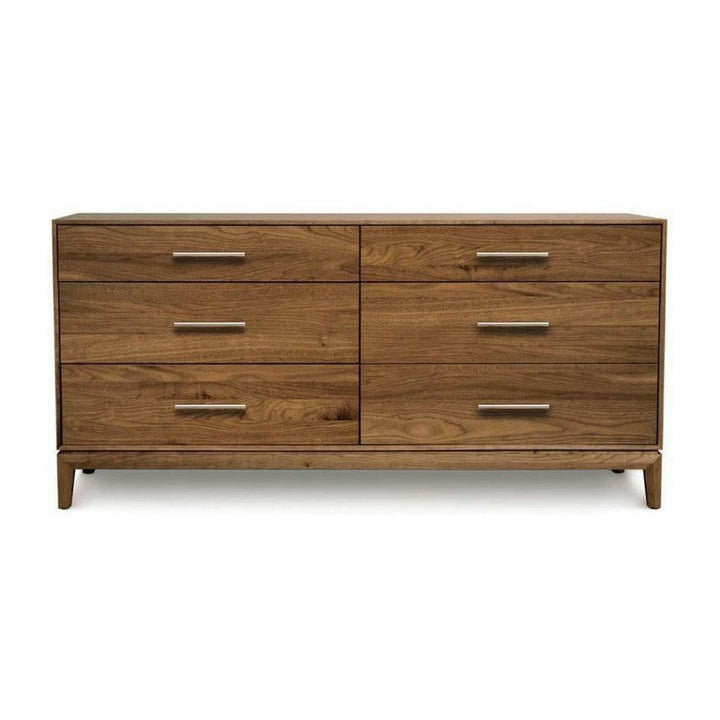 Mansfield Walnut 6-Drawer Dresser Copeland Furniture