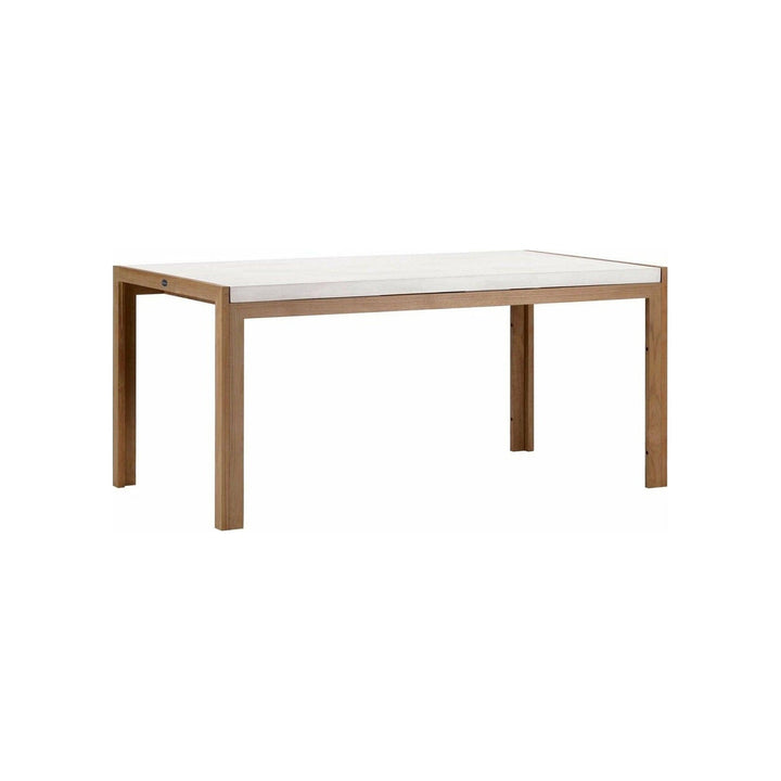 Perpetual Teak Soho Dining Table Ivory White Seasonal Living