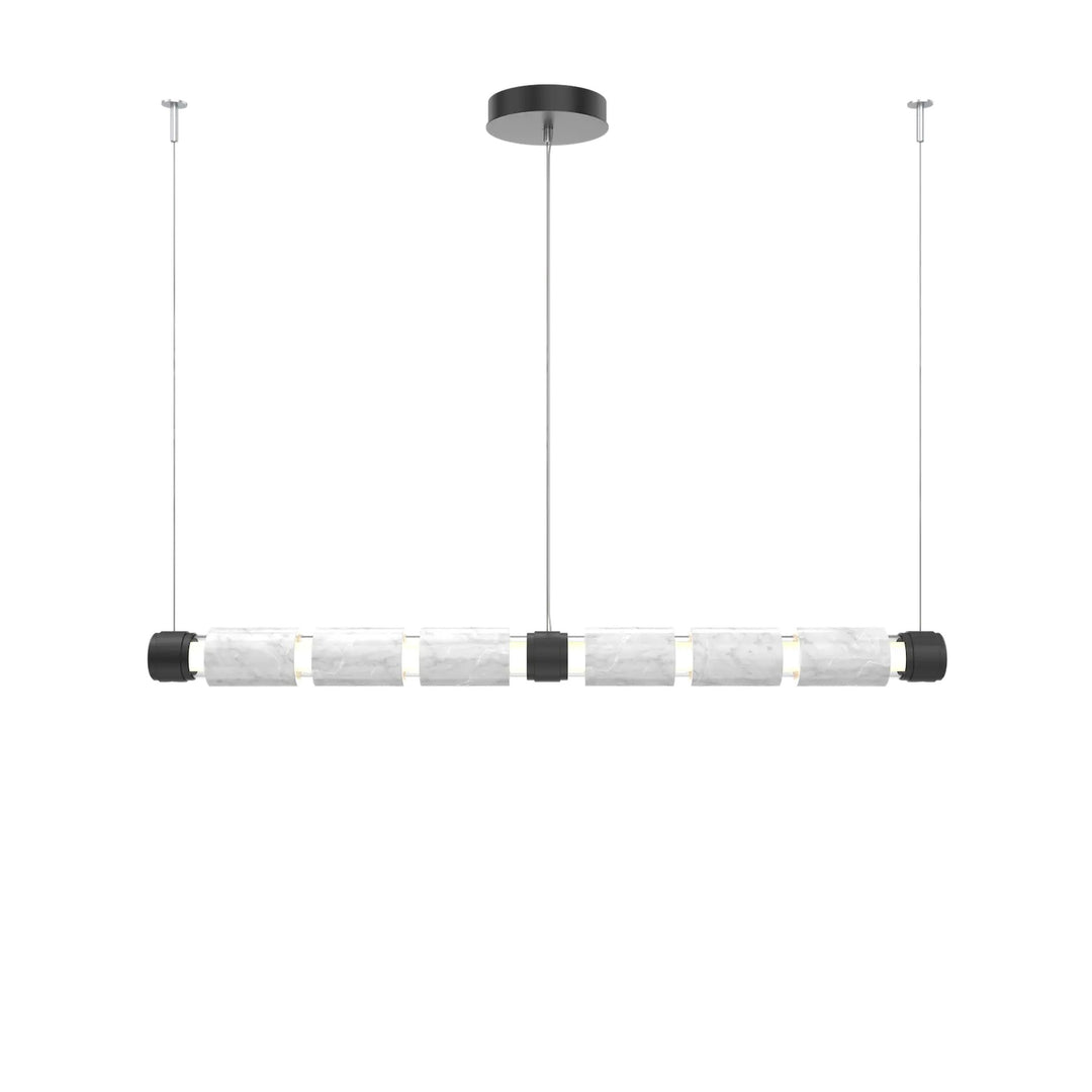 Corinth Mandrel Chandelier by Hammerton Studio – Medium in Matte Black