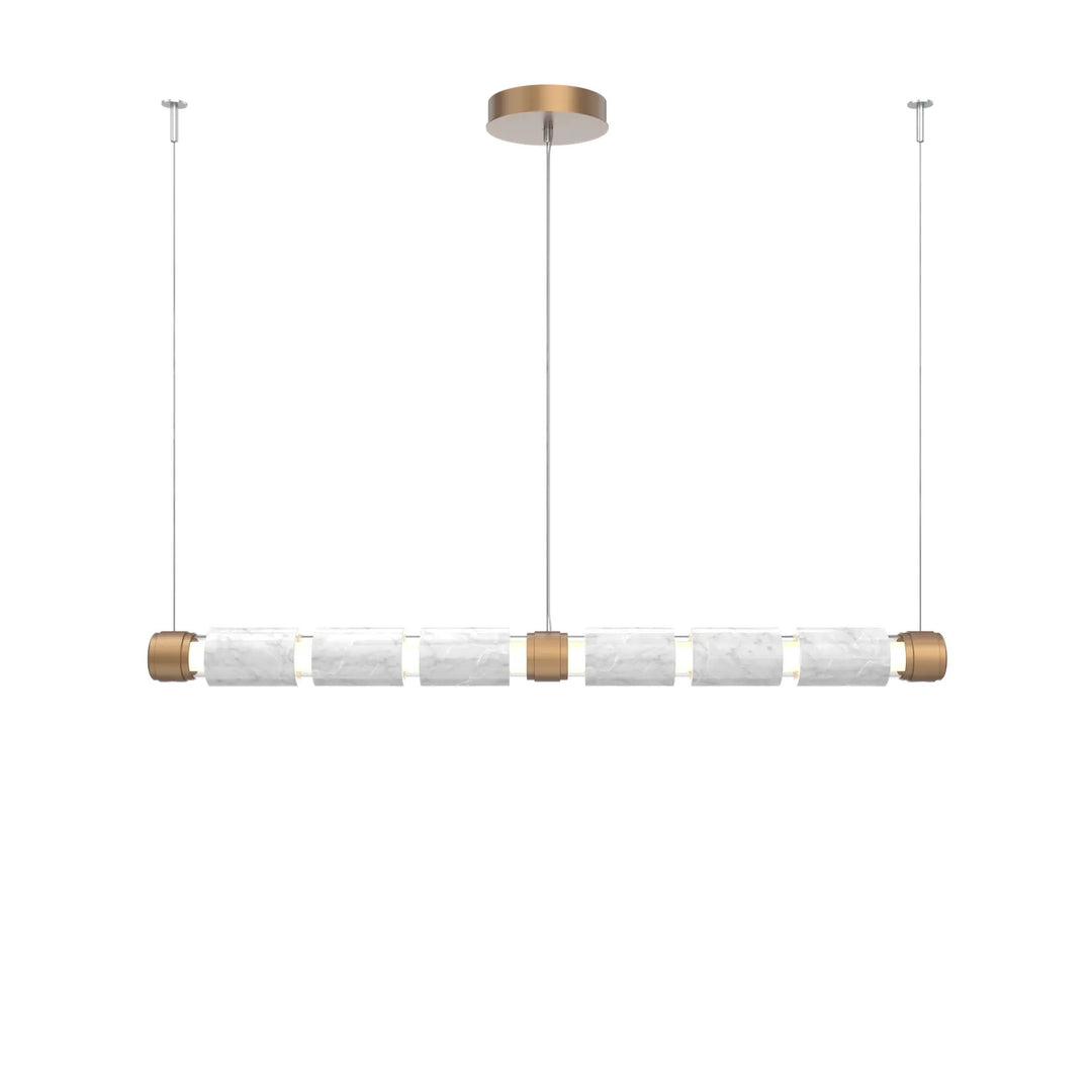 Corinth Mandrel Chandelier by Hammerton Studio – Medium in Novel Brass