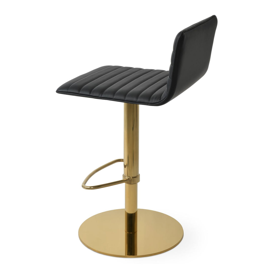 Corona Full Upholstered Piston Swivel Stool Soho Concept