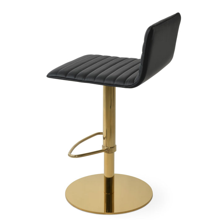 Corona Full Upholstered Piston Swivel Stool Soho Concept