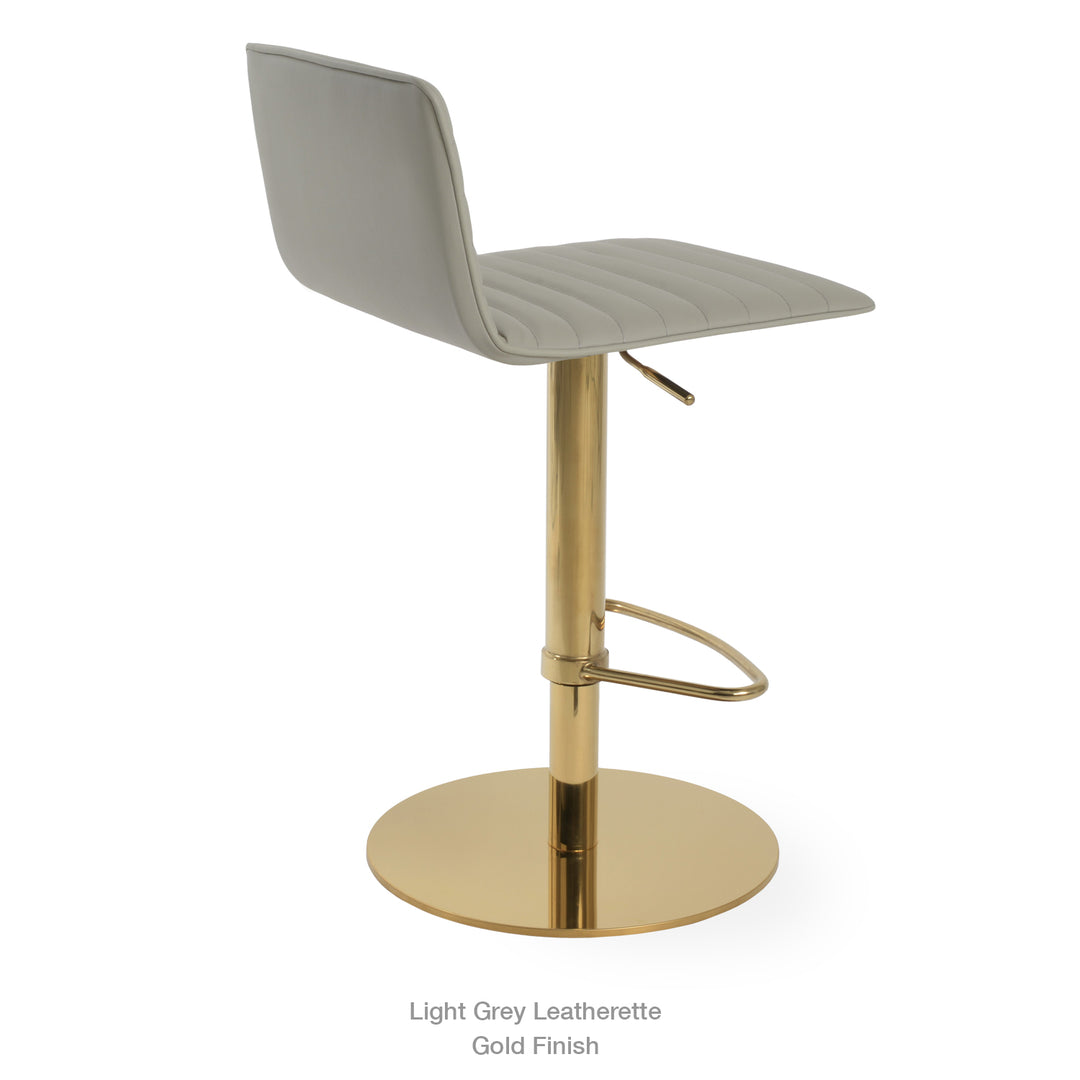 Corona Full Upholstered Piston Swivel Stool Soho Concept