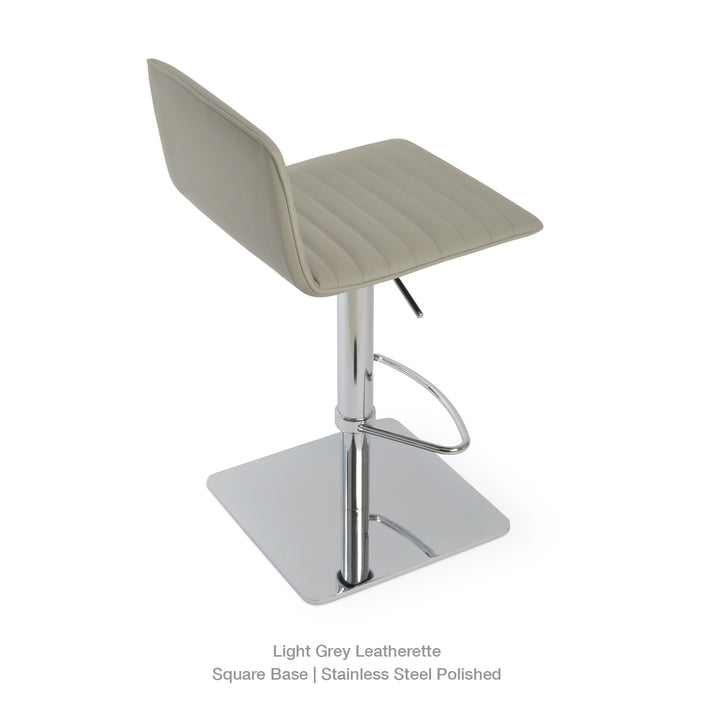 Corona Full Upholstered Piston Swivel Stool Soho Concept