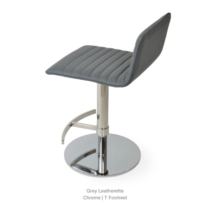 Corona Full Upholstered Piston Swivel Stool Soho Concept