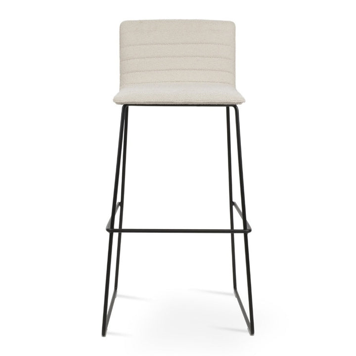 Corona High Back Wire Full Upholstered Stool by Soho Concept