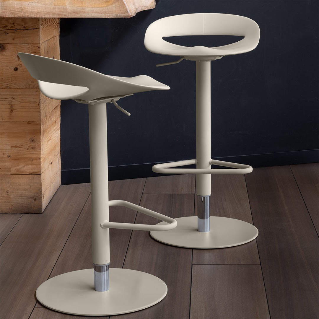 Cosmopolitan Adjustable Stool by Connubia in a styled interior