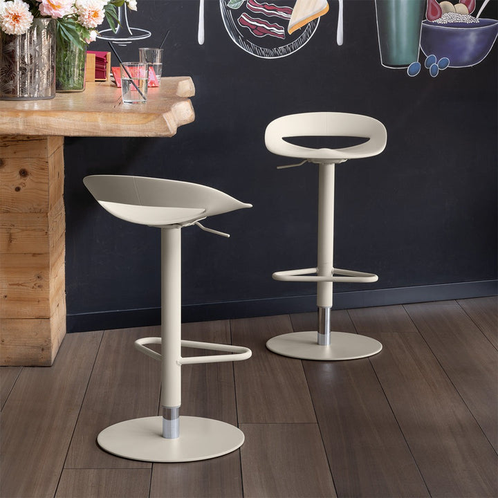 Cosmopolitan Adjustable Stool by Connubia in a styled interior