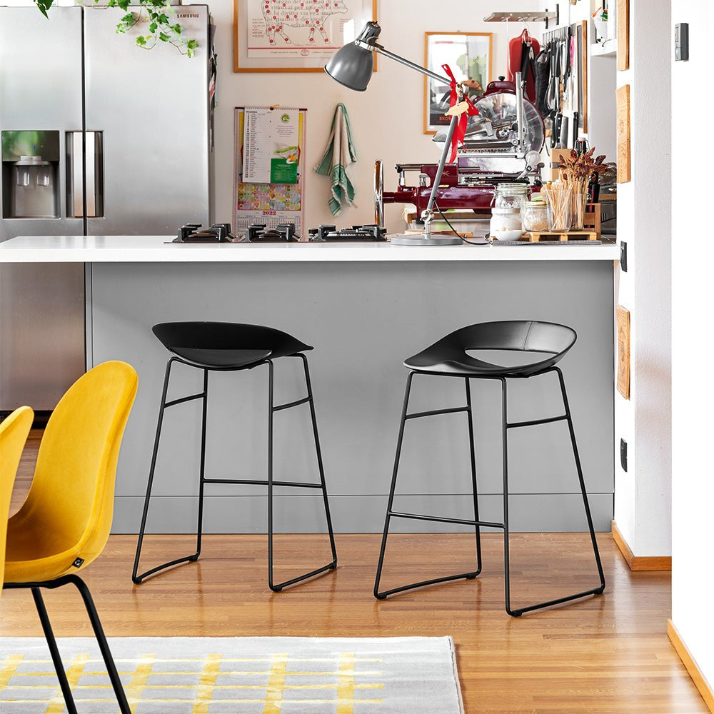 Cosmopolitan Metal Counter Stool by Connubia in a styled interior