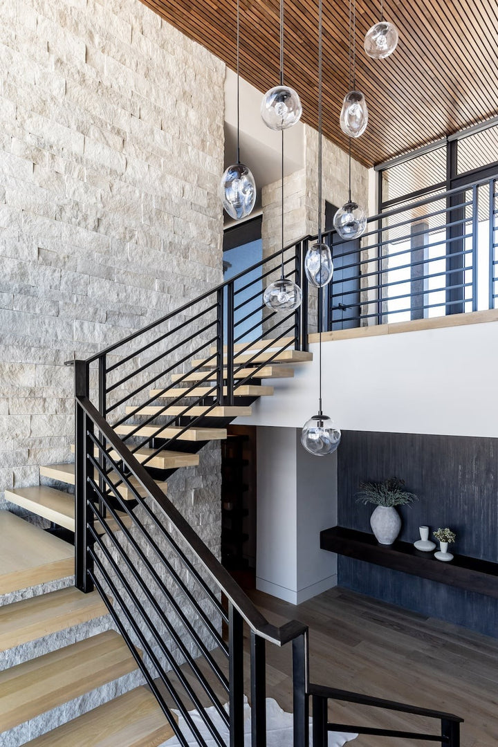 Cosmos Square Pendant Chandelier by Hammerton Studio in a styled interior