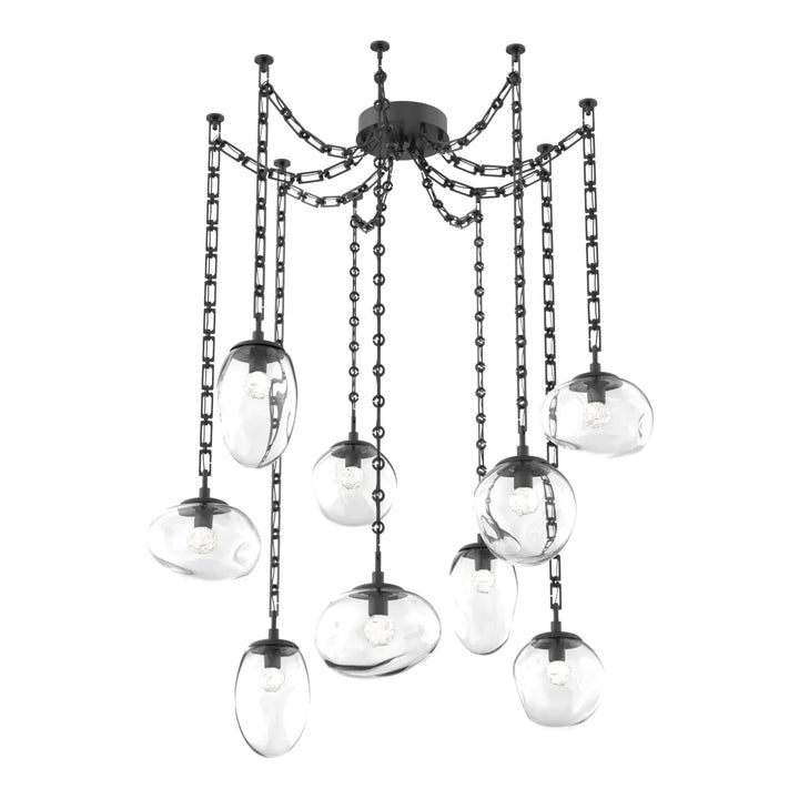 Cosmos Swag Chandelier by Hammerton Studio on Rectangular Chain