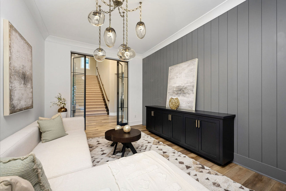 Cosmos Swag Chandelier by Hammerton Studio in a styled interior
