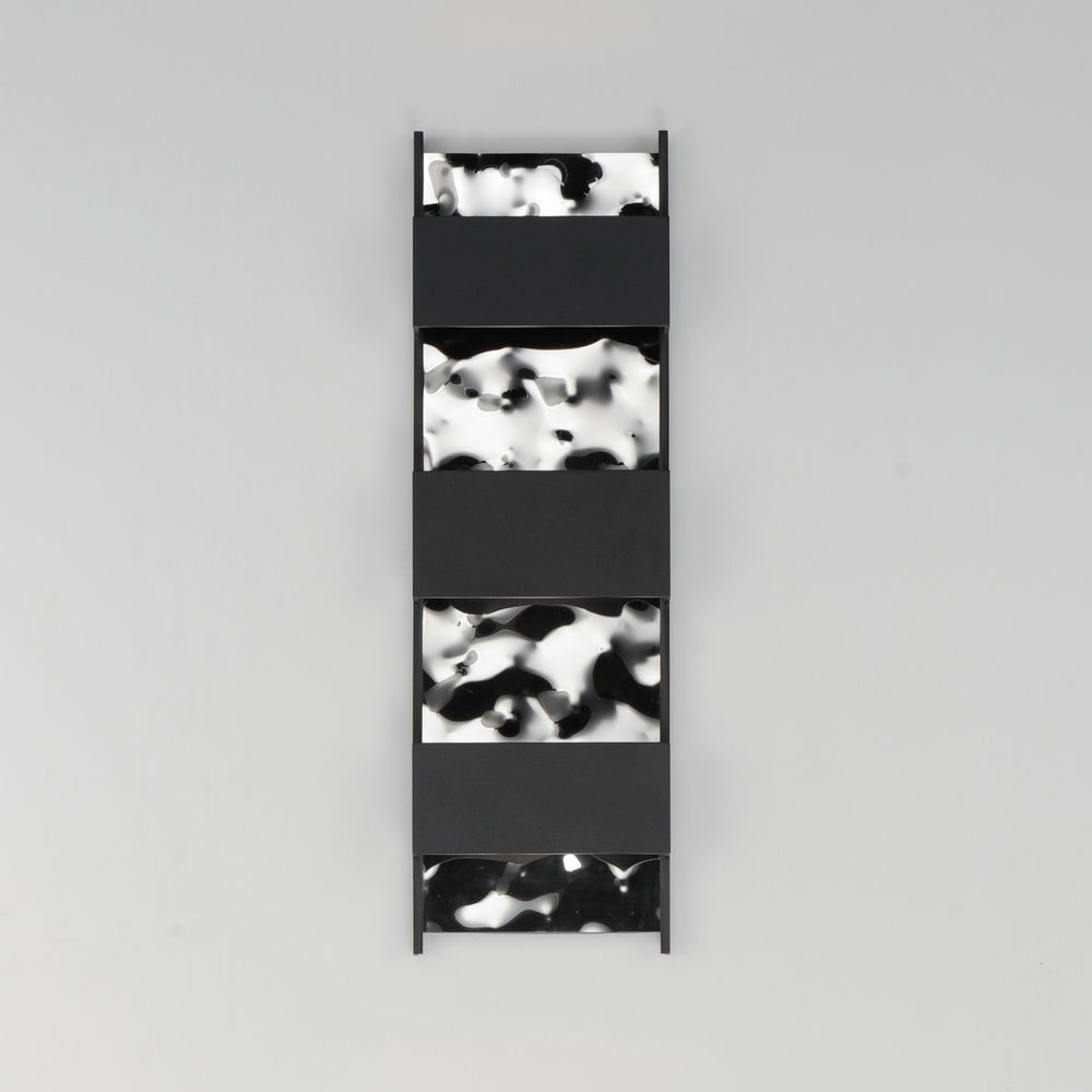 Coulee Large LED Outdoor Wall Sconce by ET2 Lighting, styled view 1