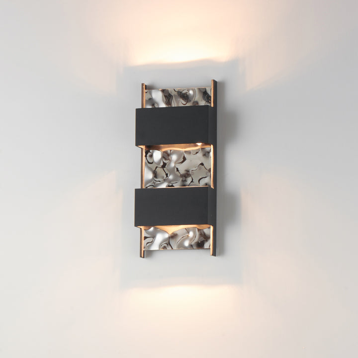Coulee LED Outdoor Wall Sconce by ET2 Lighting, styled view 3