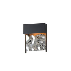 Coulee Small LED Outdoor Wall Sconce by ET2 Lighting in Black, front view