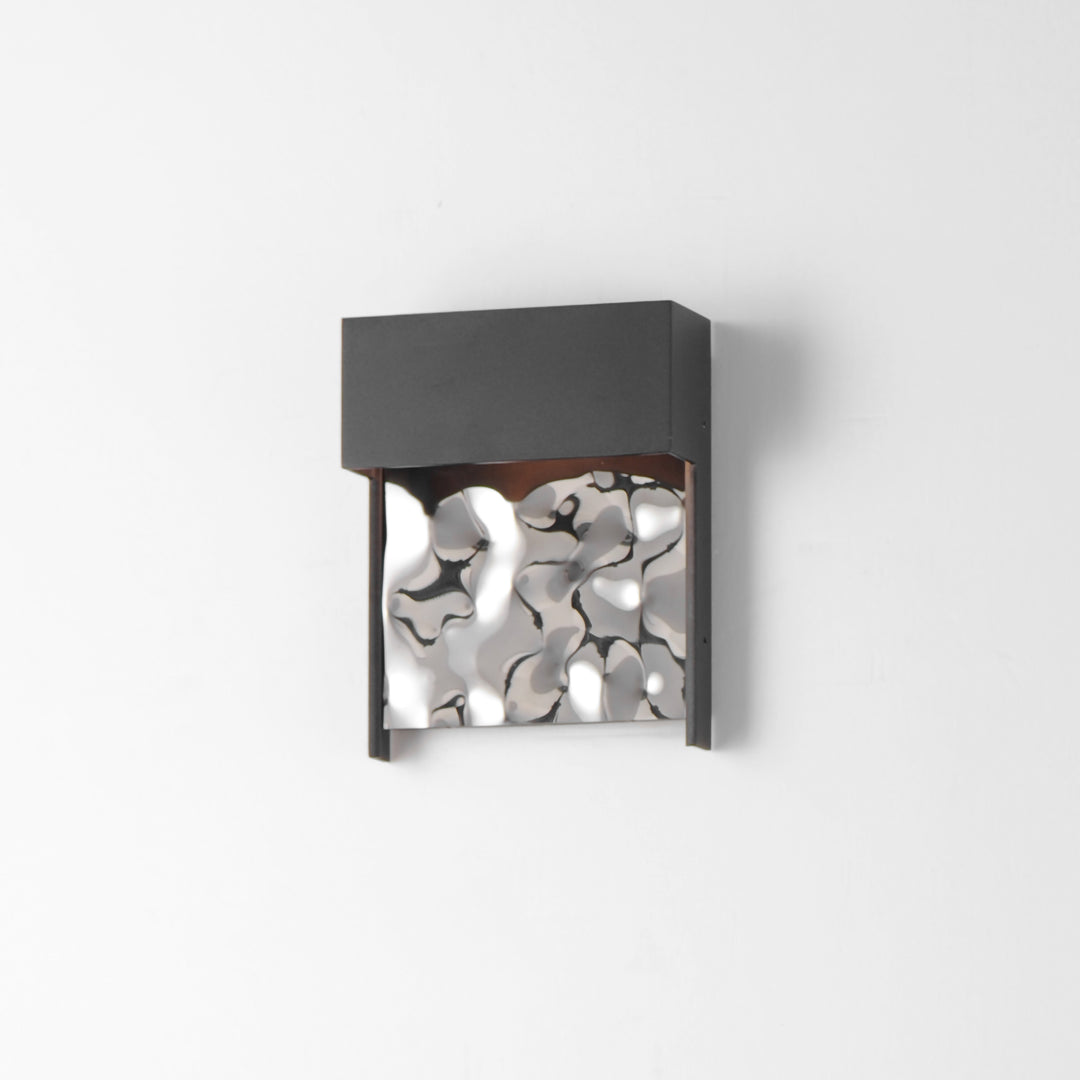 Coulee Small LED Outdoor Wall Sconce by ET2 Lighting, styled view 3