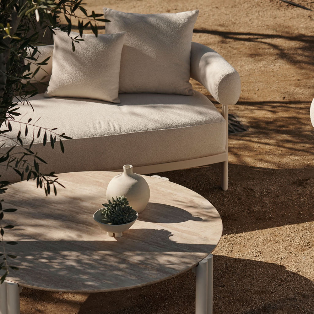 Cove Aluminum Round Coffee Table by Harbour lifestyle 1