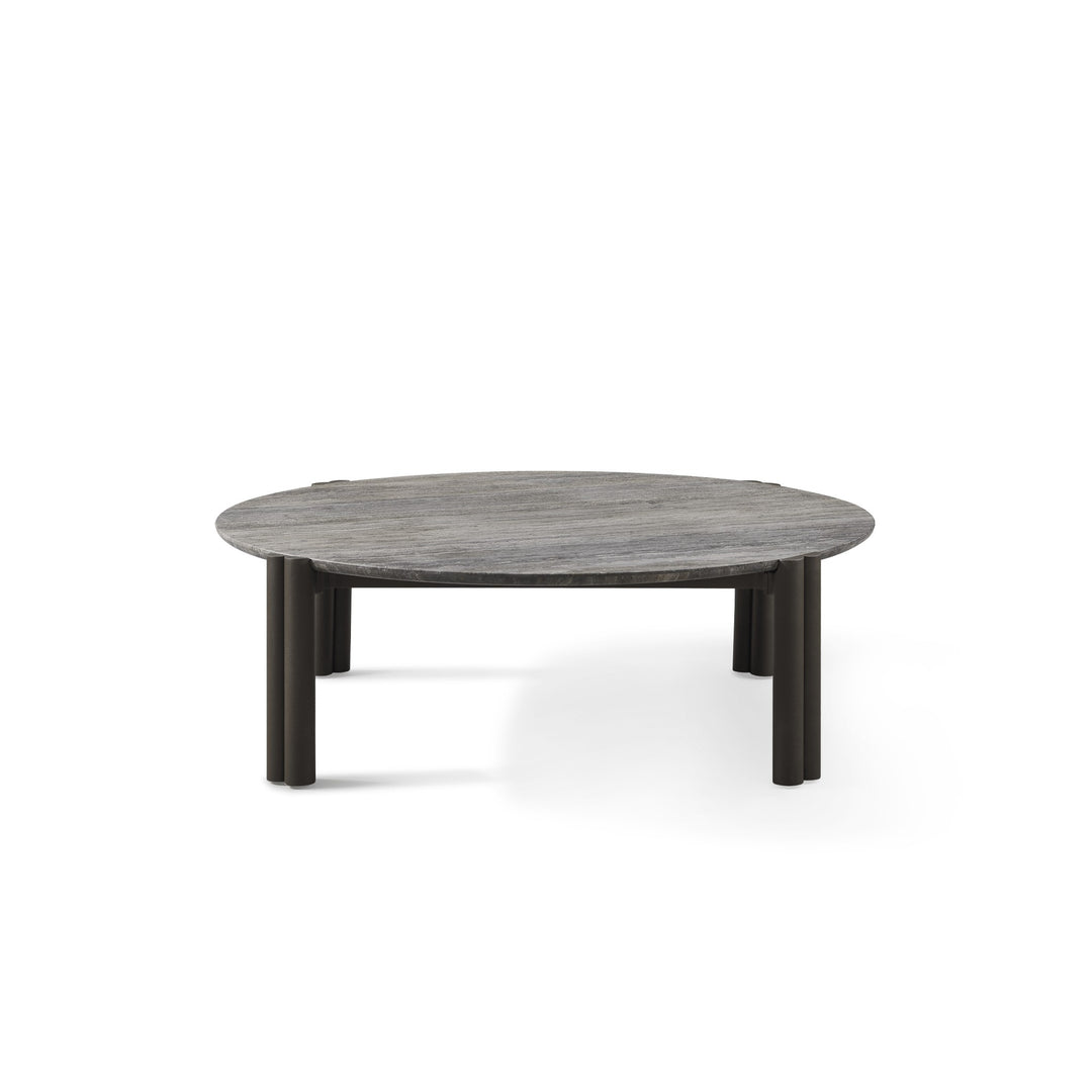 Cove Aluminum Round Coffee Table by Harbour