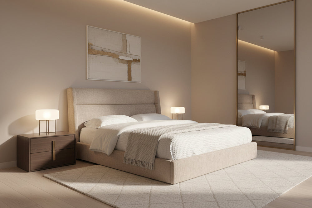 COVE Bed Storage Champagne Mobital