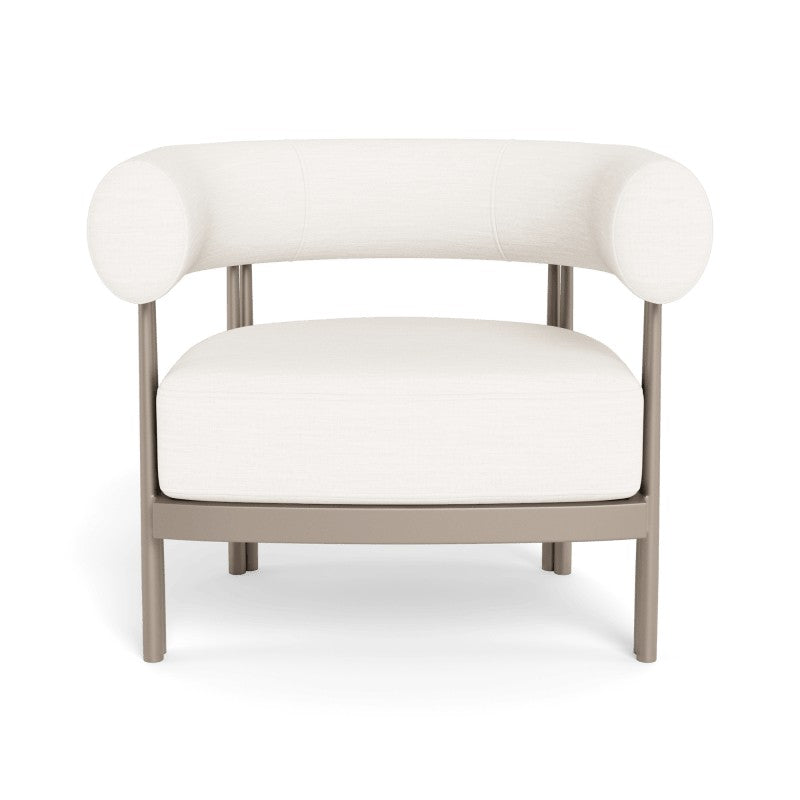 Cove Luxe Lounge Chair by Harbour in Aluminum Taupe