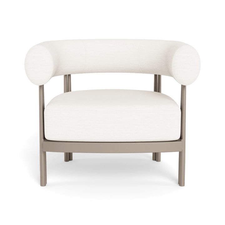 Cove Luxe Lounge Chair by Harbour in Aluminum Taupe