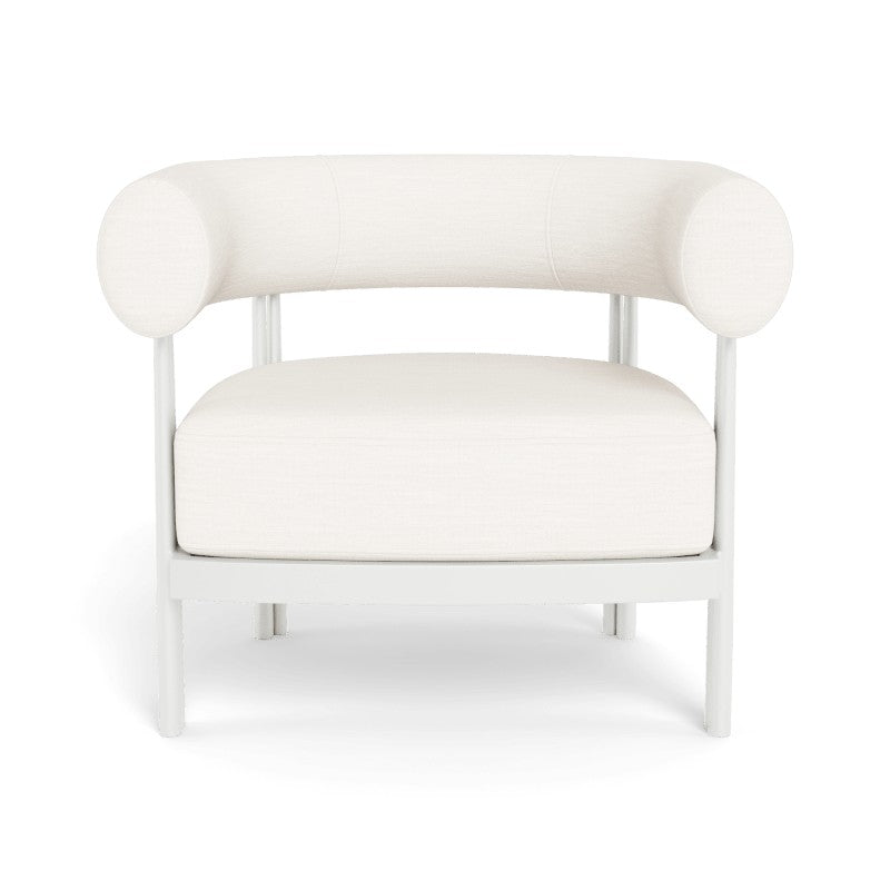 Cove Luxe Lounge Chair by Harbour in Aluminum White