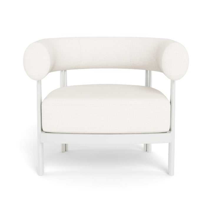 Cove Luxe Lounge Chair by Harbour in Aluminum White