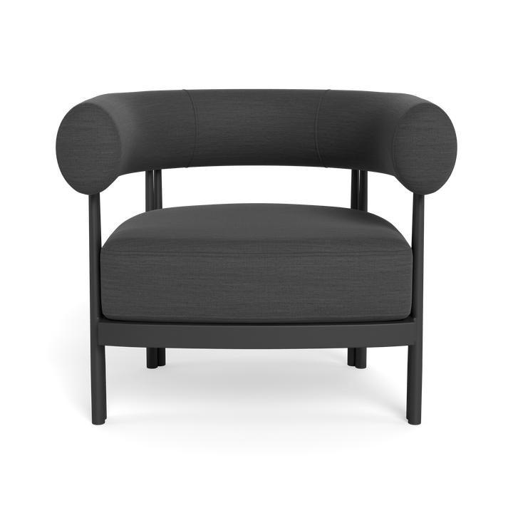 Cove Luxe Lounge Chair by Harbour in Aluminum Asteroid