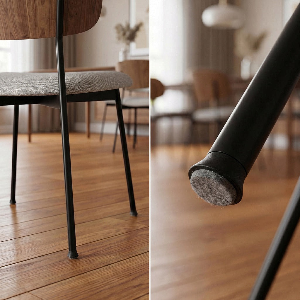 Cove 5020 Dining Side Chair felt glide detail