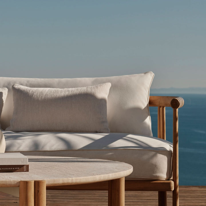 Cove Teak Round Coffee Table by Harbour lifestyle 2