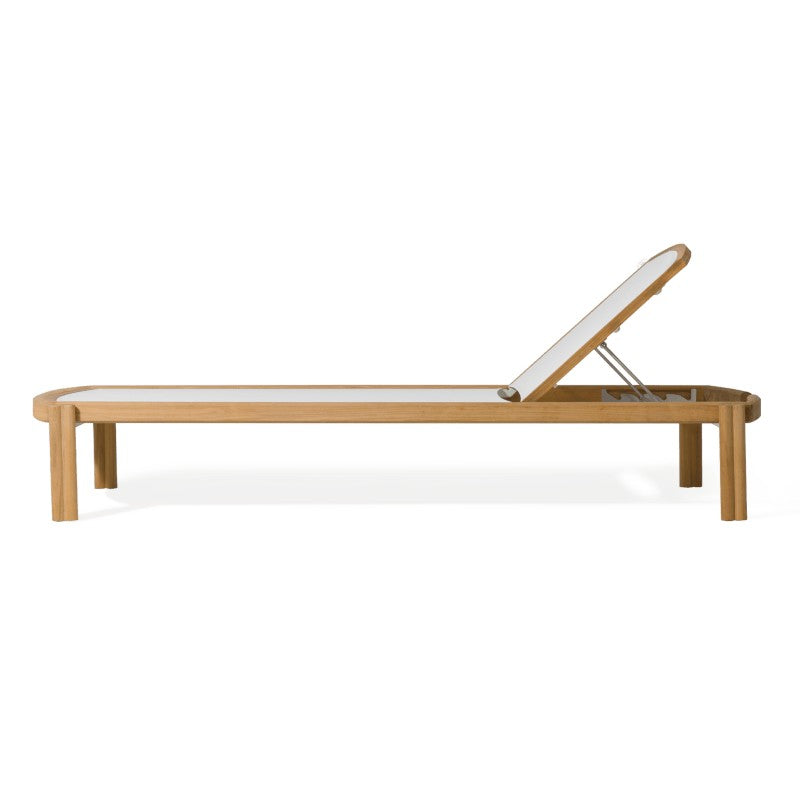 Cove Teak Stacking Sun Lounge by Harbour in Teak Natural