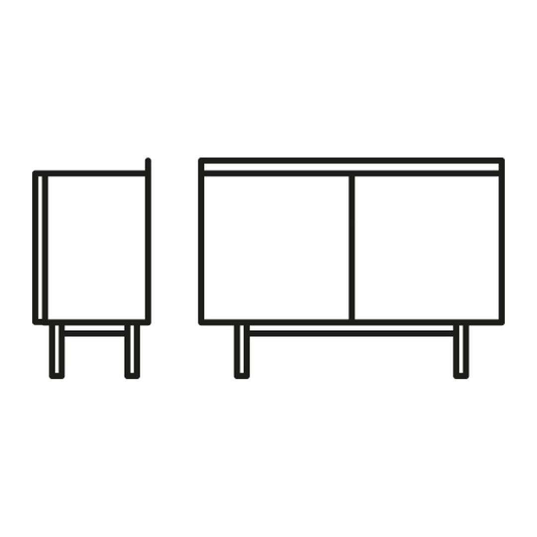 Cover Sideboard by Connubia line drawing