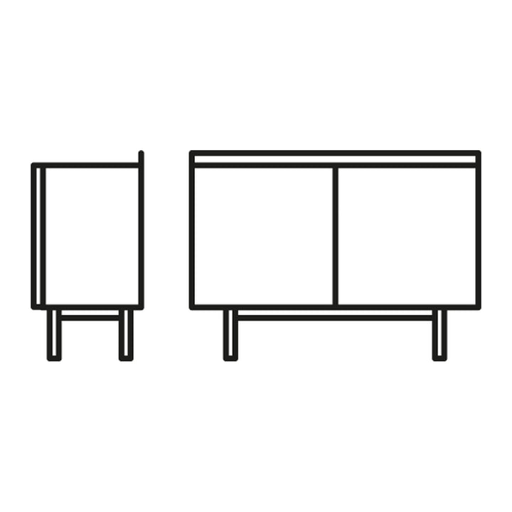 Cover Sideboard by Connubia line drawing