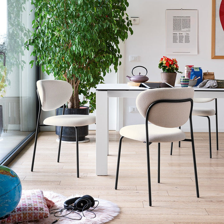 Cozy Dining Chair by Connubia in a styled interior