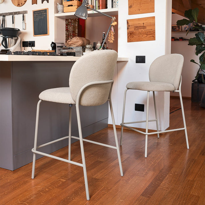 Cozy Mid Counter Stool by Connubia in a styled interior