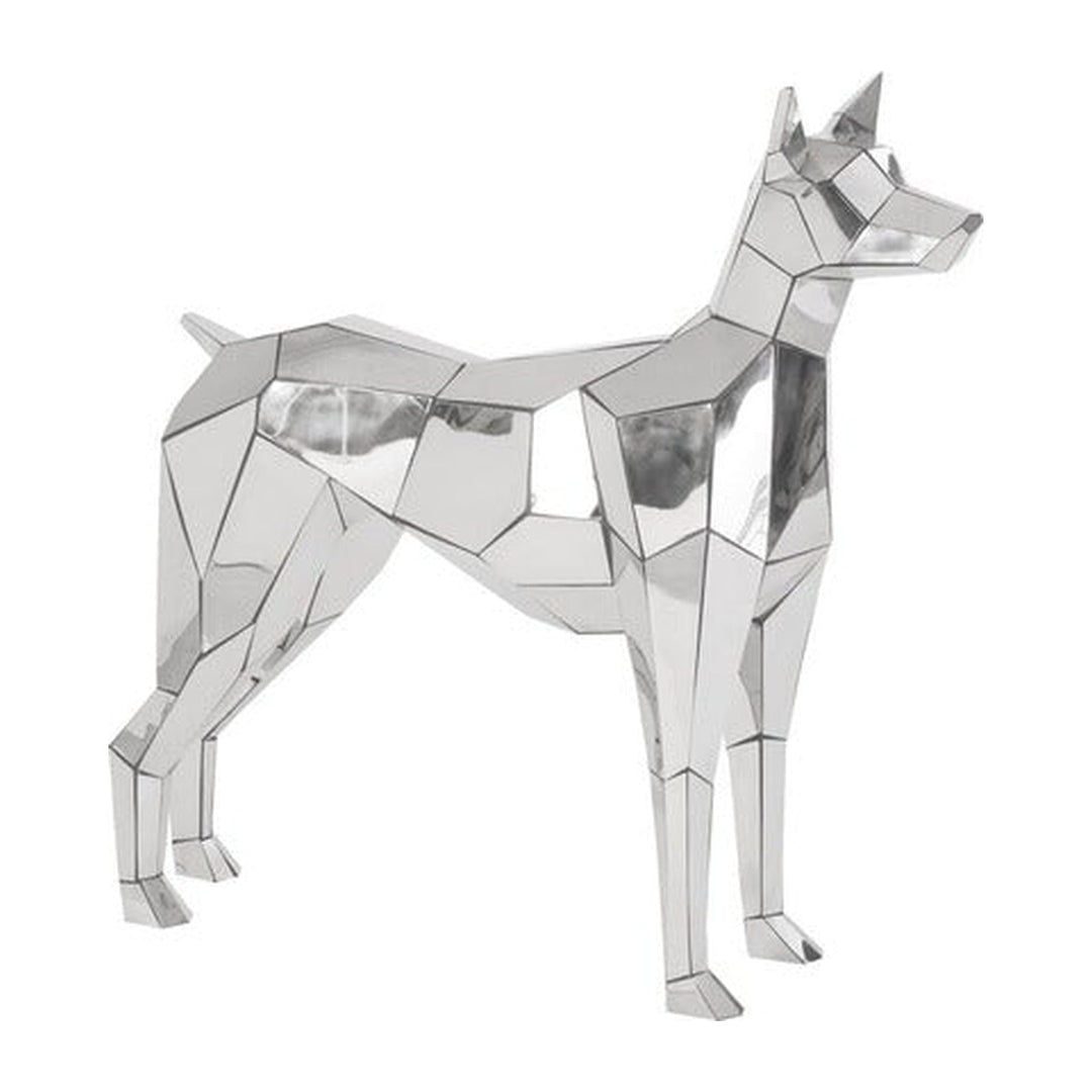 Crazy Cut Dog Stainless Steel, Silver Phillips Collection