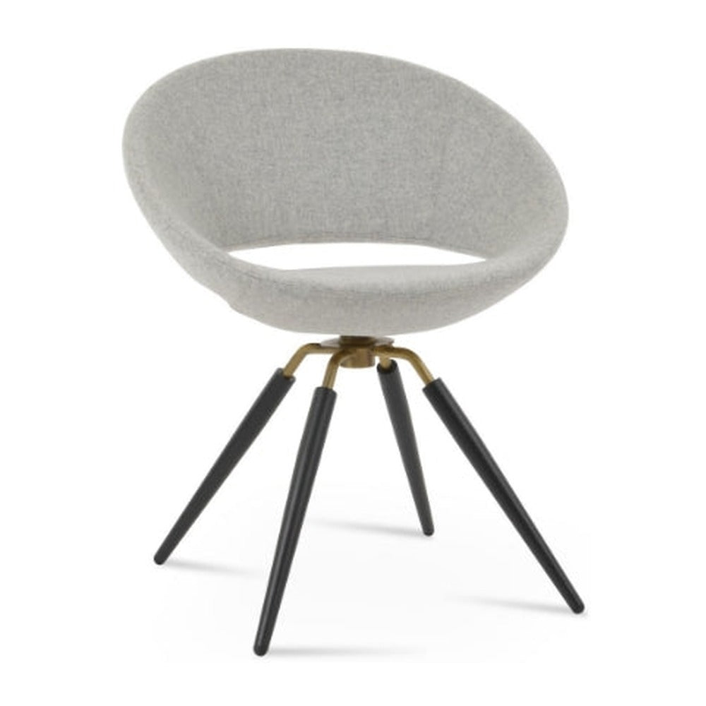 Crescent Carrot Swivel Chair