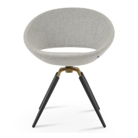 Crescent Carrot Swivel Chair by Soho Concept