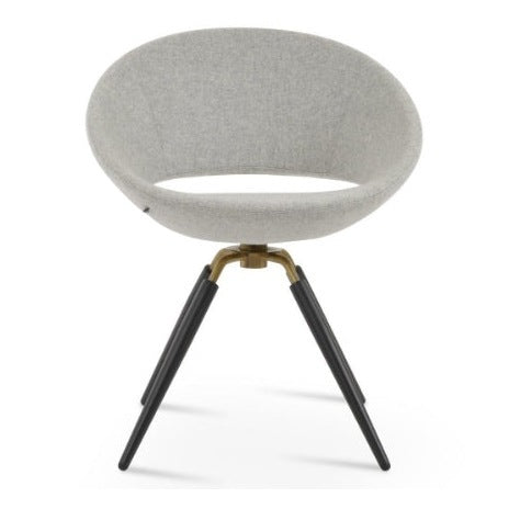 Crescent Carrot Swivel Chair